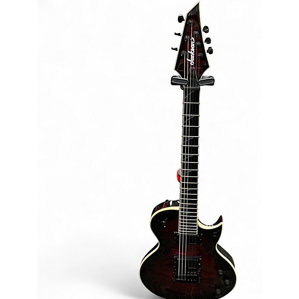 Used Jackson Pro Series Monarkh SCQ Crimson Red Burst Solid Body Electric Guitar