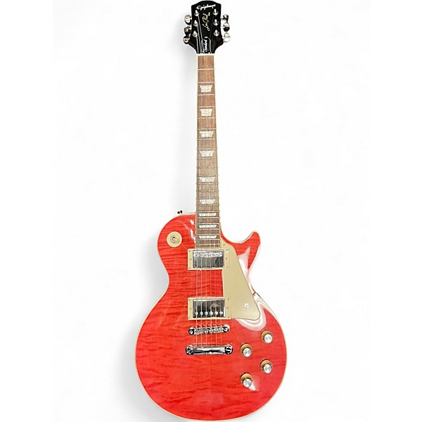 Used Epiphone Les Paul Standard '60s Figured Pink Solid Body Electric Guitar