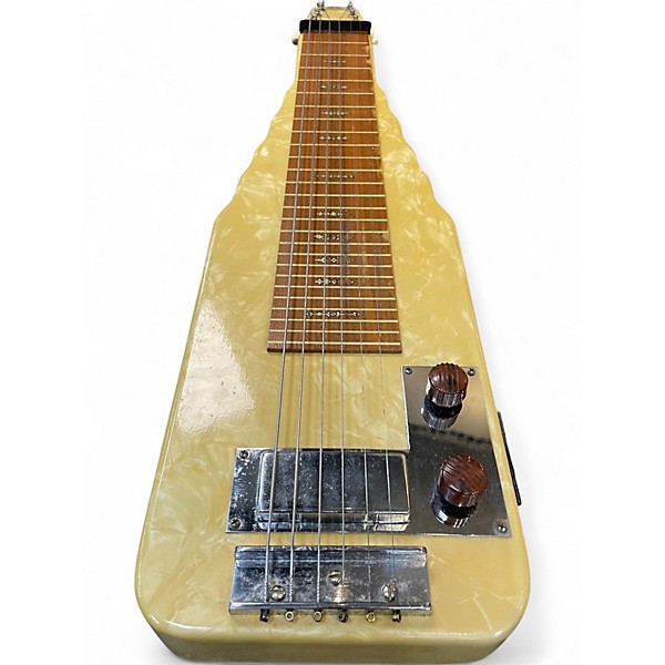 Vintage 1950s Regal chicago Antique White Lap Steel