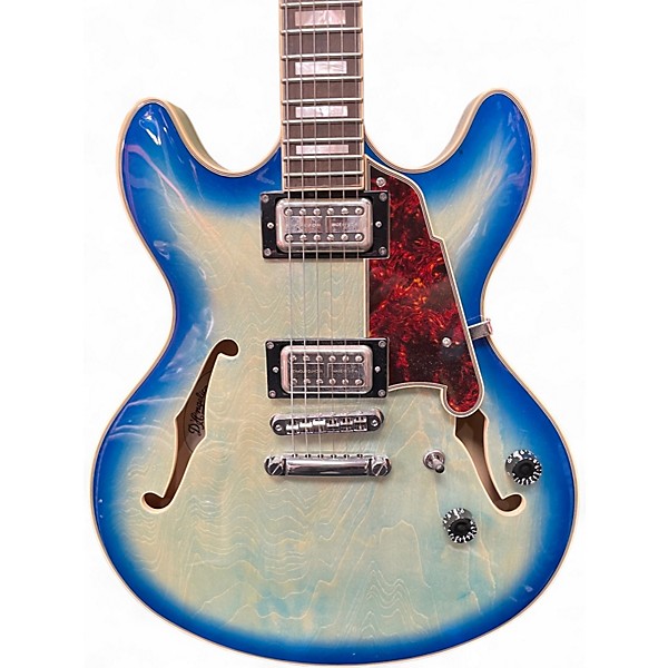 Used D'Angelico DAPDCXTBBCS Blue Burst Hollow Body Electric Guitar