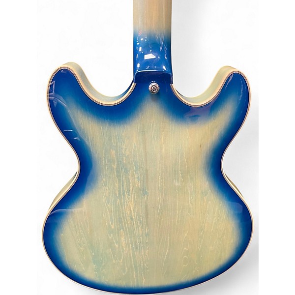 Used D'Angelico DAPDCXTBBCS Blue Burst Hollow Body Electric Guitar