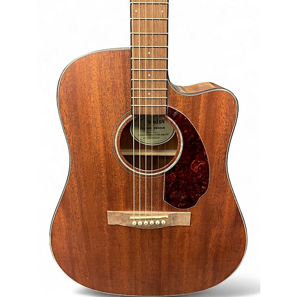 Used Fender CD60CE Mahogany Natural Acoustic Electric Guitar