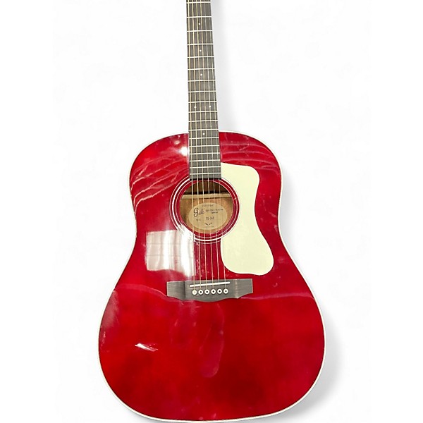 Used Guild DS240 Red Acoustic Guitar