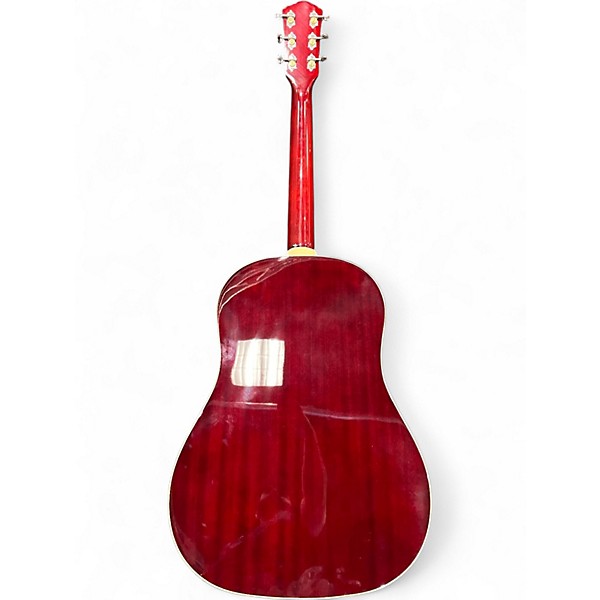 Used Guild DS240 Red Acoustic Guitar