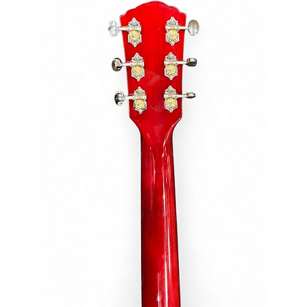 Used Guild DS240 Red Acoustic Guitar