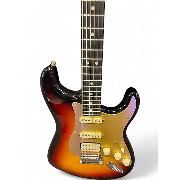 Used Fender American ultra II Stratocaster  2 Tone Sunburst Solid Body Electric Guitar
