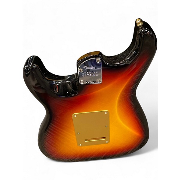 Used Fender American ultra II Stratocaster  2 Tone Sunburst Solid Body Electric Guitar