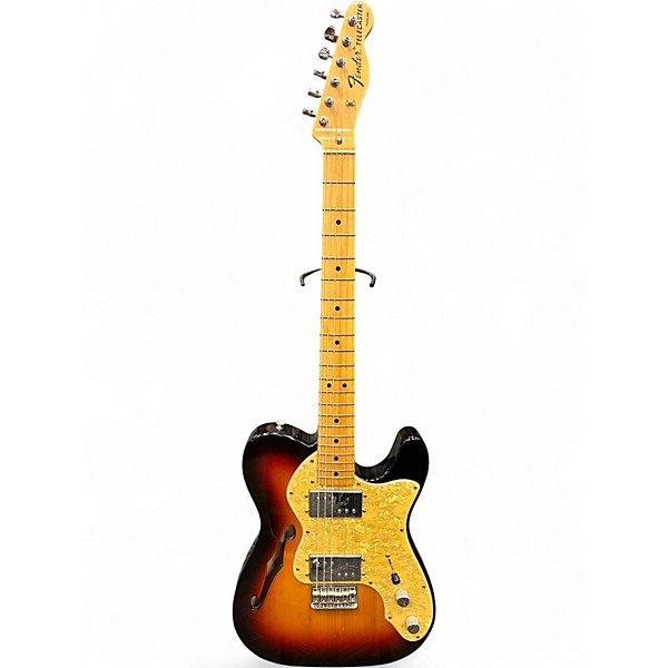 Used Fender THINLINE 3 Color Sunburst Solid Body Electric Guitar