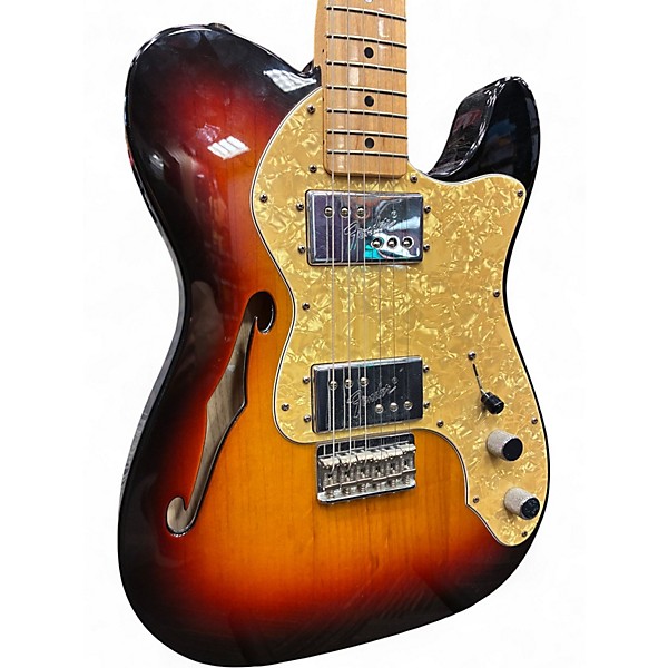 Used Fender THINLINE 3 Color Sunburst Solid Body Electric Guitar