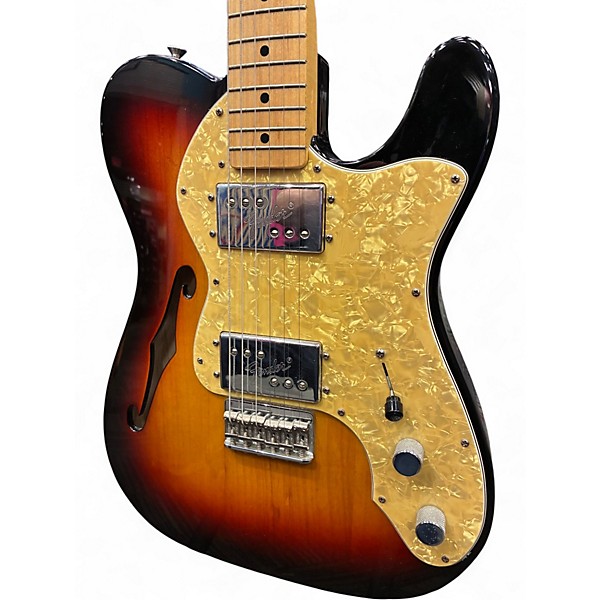 Used Fender THINLINE 3 Color Sunburst Solid Body Electric Guitar
