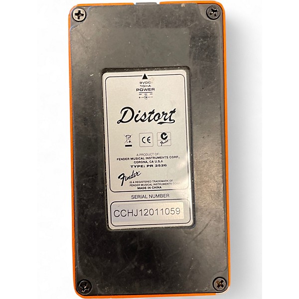 Used Fender DISTORT Effect Pedal