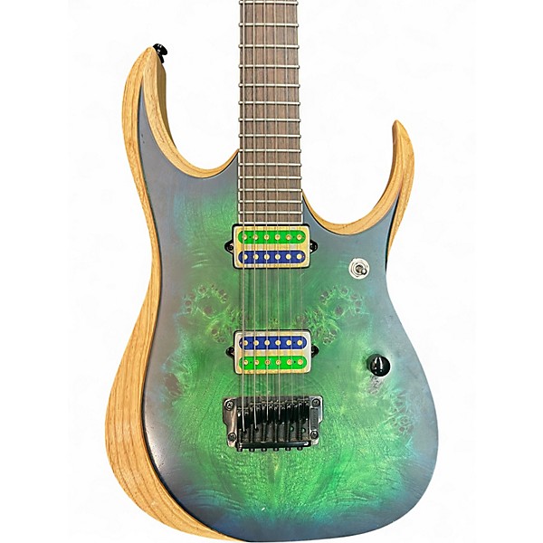Used Ibanez rgdix6mpb Green Solid Body Electric Guitar