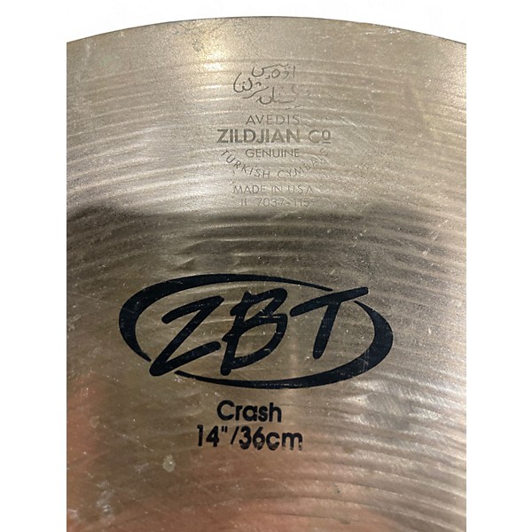 Used Zildjian 14in ZBT Crash Cymbal