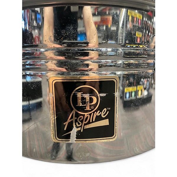 Used LP 13in Aspire Timbales Silver Drum