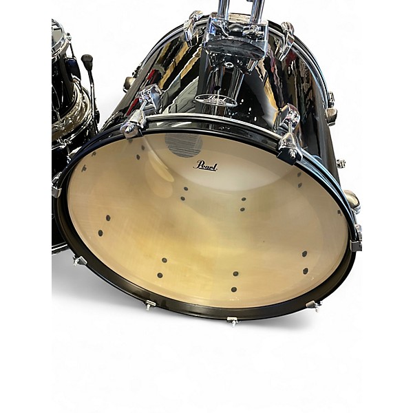Used Pearl 5 Piece ROADSHOW Black Drum Kit
