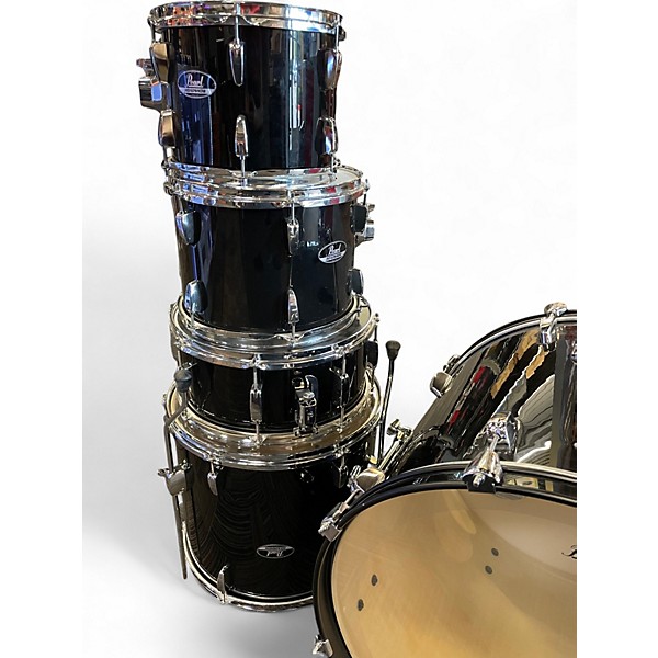 Used Pearl 5 Piece ROADSHOW Black Drum Kit