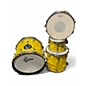 Used Gretsch Drums 4 Piece CATALINA CLUB Yellow Satin Flame Drum Kit thumbnail