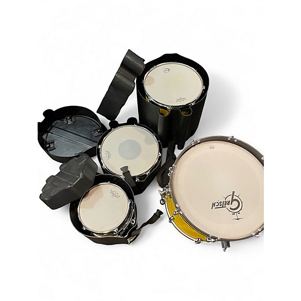 Used Gretsch Drums 4 Piece CATALINA CLUB Yellow Satin Flame Drum Kit