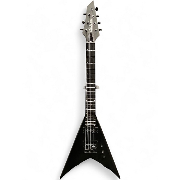 Used Jackson King V JS22-7KV HT Satin Black Solid Body Electric Guitar