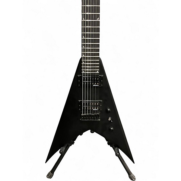 Used Jackson King V JS22-7KV HT Satin Black Solid Body Electric Guitar