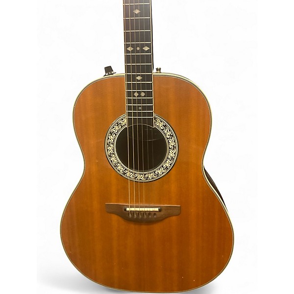 Used 1975 Ovation BALADEER Natural Acoustic Electric Guitar