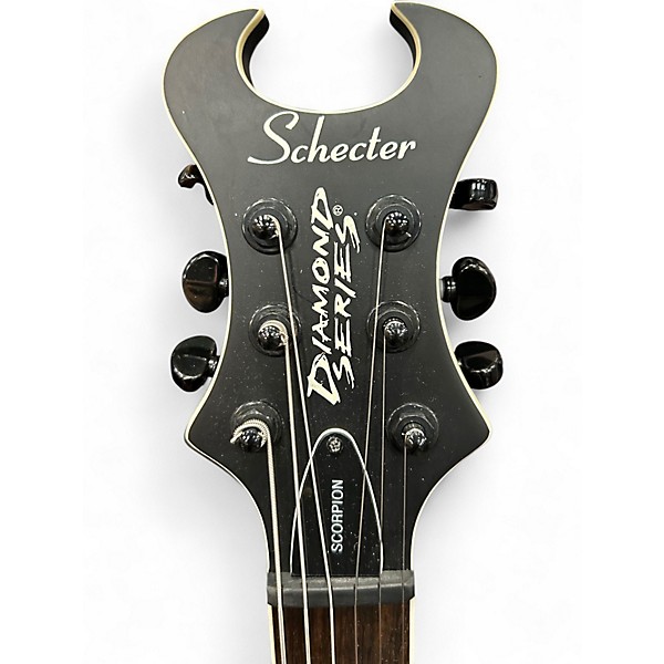 Used Schecter Guitar Research DIAMOND SERIES SCORPION MATTE BLACK Baritone Guitars