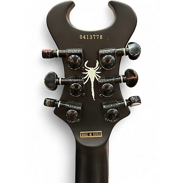 Used Schecter Guitar Research DIAMOND SERIES SCORPION MATTE BLACK Baritone Guitars
