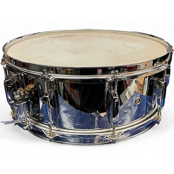 Used Pearl 14in Steel Snare Chrome Drum