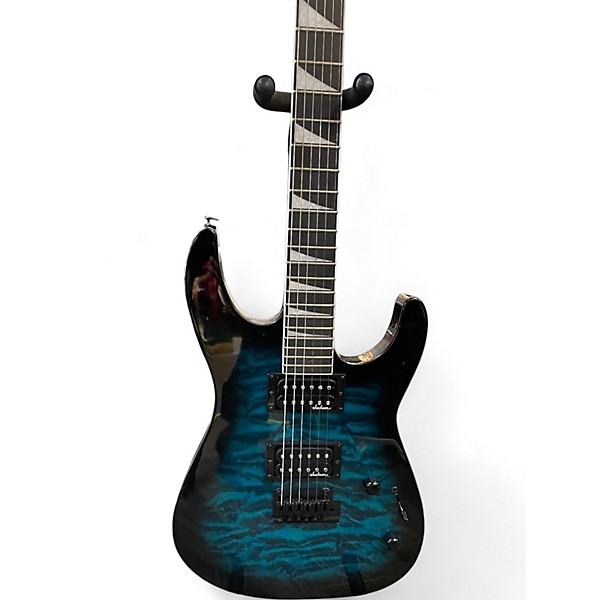Used Jackson JS20 DKQ Trans Blue Solid Body Electric Guitar