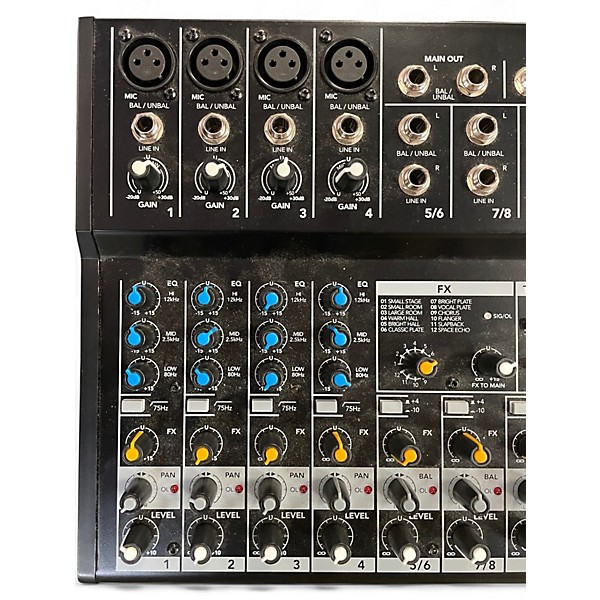 Used Mackie Mix12FX 12-Channel Compact Mixer With Effects Unpowered Mixer