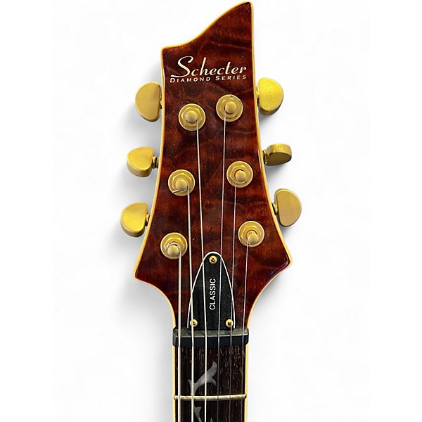 Used Schecter Guitar Research C1 Classic Antique Amber Solid Body Electric Guitar