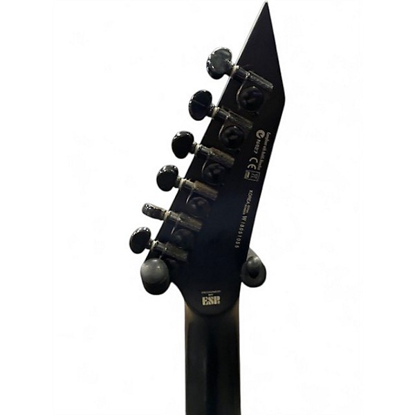 Used ESP LTD M-FR Black Metal Black Solid Body Electric Guitar