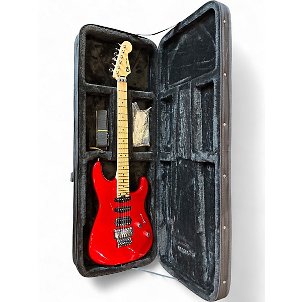 Used Charvel MJ San Dimas Style 1 HSS FR Metallic Red Solid Body Electric Guitar