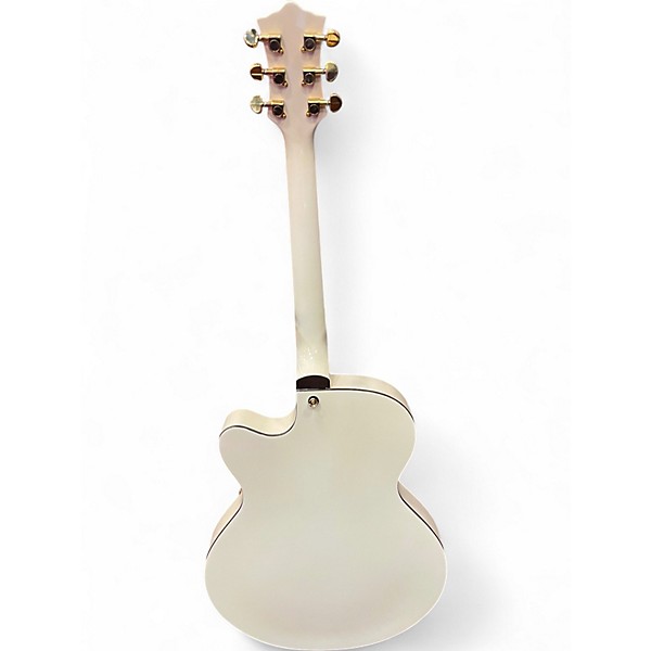 Used Arbor AJ-140 Antique White Hollow Body Electric Guitar
