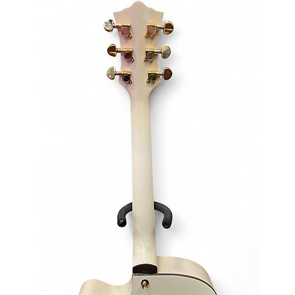 Used Arbor AJ-140 Antique White Hollow Body Electric Guitar