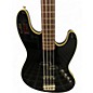 Used Fender Aerodyne Jazz Bass Black Electric Bass Guitar