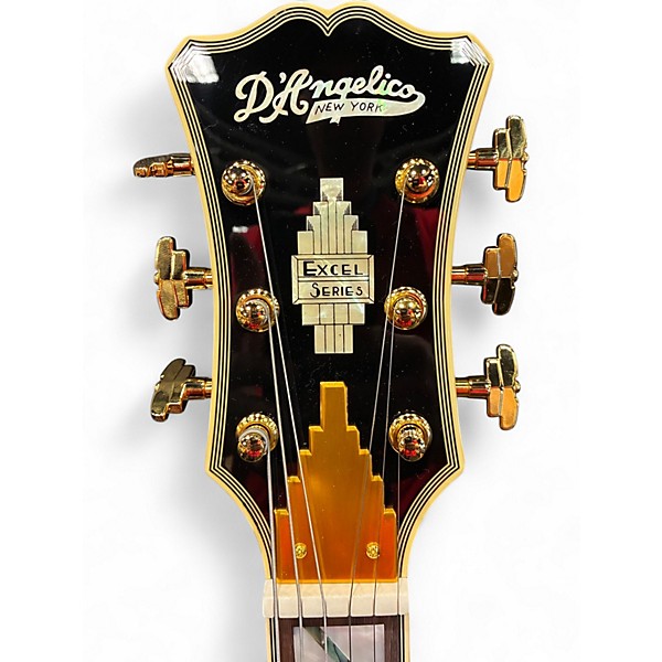 Used D'Angelico Excel DC XT Vintage Natural Hollow Body Electric Guitar