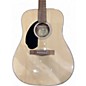 Used Fender CD-60S LH  Natural Acoustic Guitar