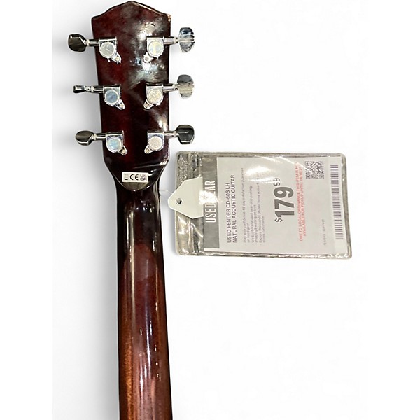 Used Fender CD-60S LH  Natural Acoustic Guitar
