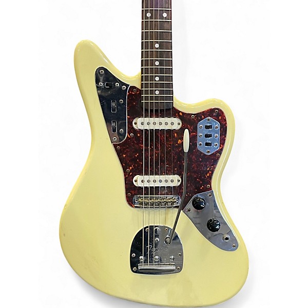 Used 1993 Fender Jaguar Olympic White Solid Body Electric Guitar