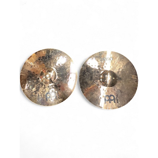 Used MEINL 14in Classic Custom Medium Hi Hat Pair Cymbal
