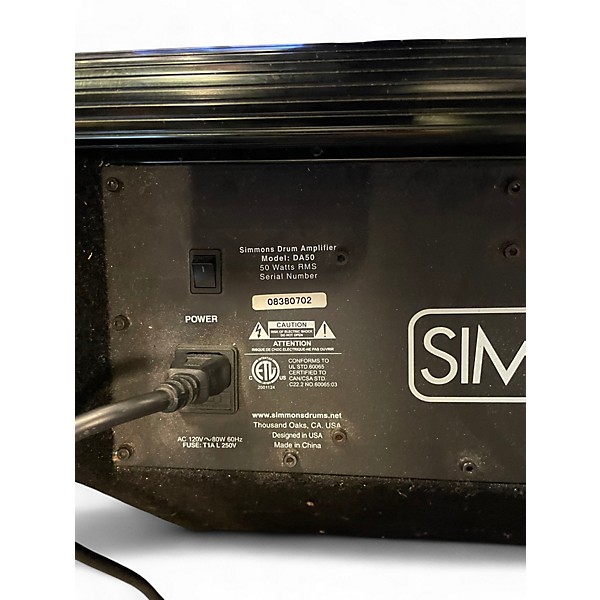 Used Simmons DA50 50W Drum Amplifier