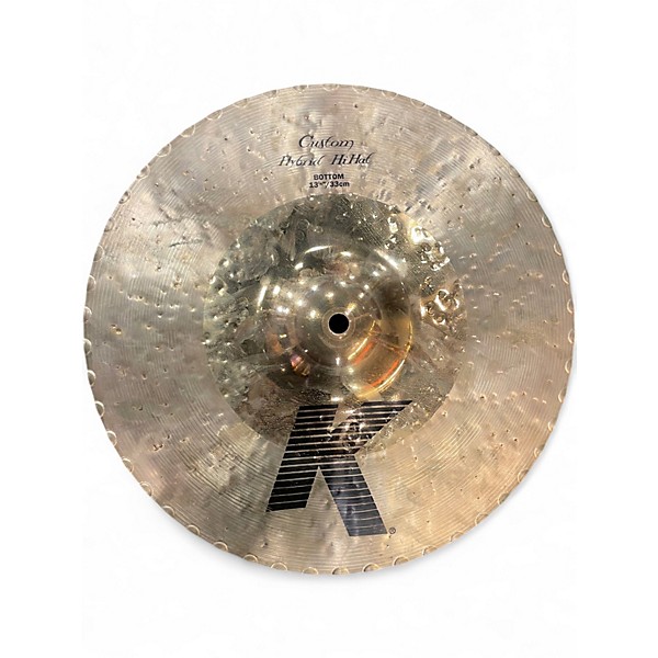 Used Zildjian 13.25in Custom hybrid HiHat Cymbal