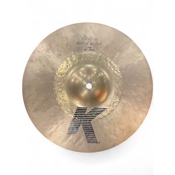 Used Zildjian 13.25in Custom hybrid HiHat Cymbal