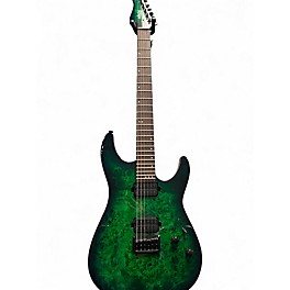 Used Schecter Guitar Research CR6 aqua burst Solid Body Electric Guitar