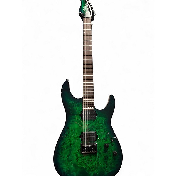 Used Schecter Guitar Research CR6 aqua burst Solid Body Electric Guitar