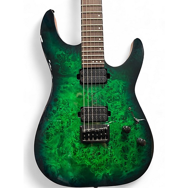 Used Schecter Guitar Research CR6 aqua burst Solid Body Electric Guitar
