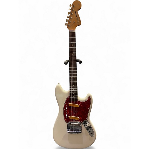 Vintage 1965 Fender Mustang White Solid Body Electric Guitar