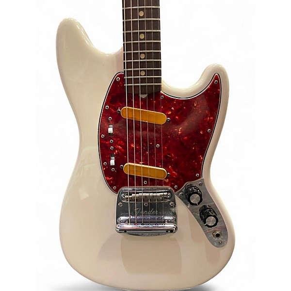 Vintage 1965 Fender Mustang White Solid Body Electric Guitar
