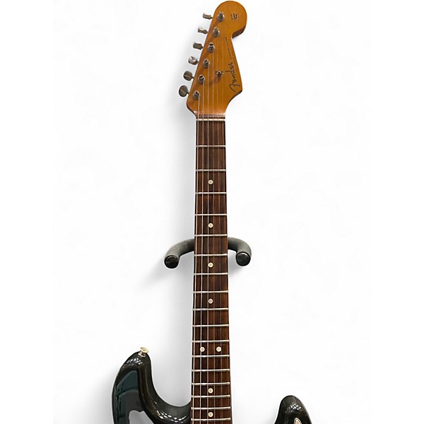 Vintage 1987 Fender 1962 Reissue Stratocaster Black Solid Body Electric Guitar